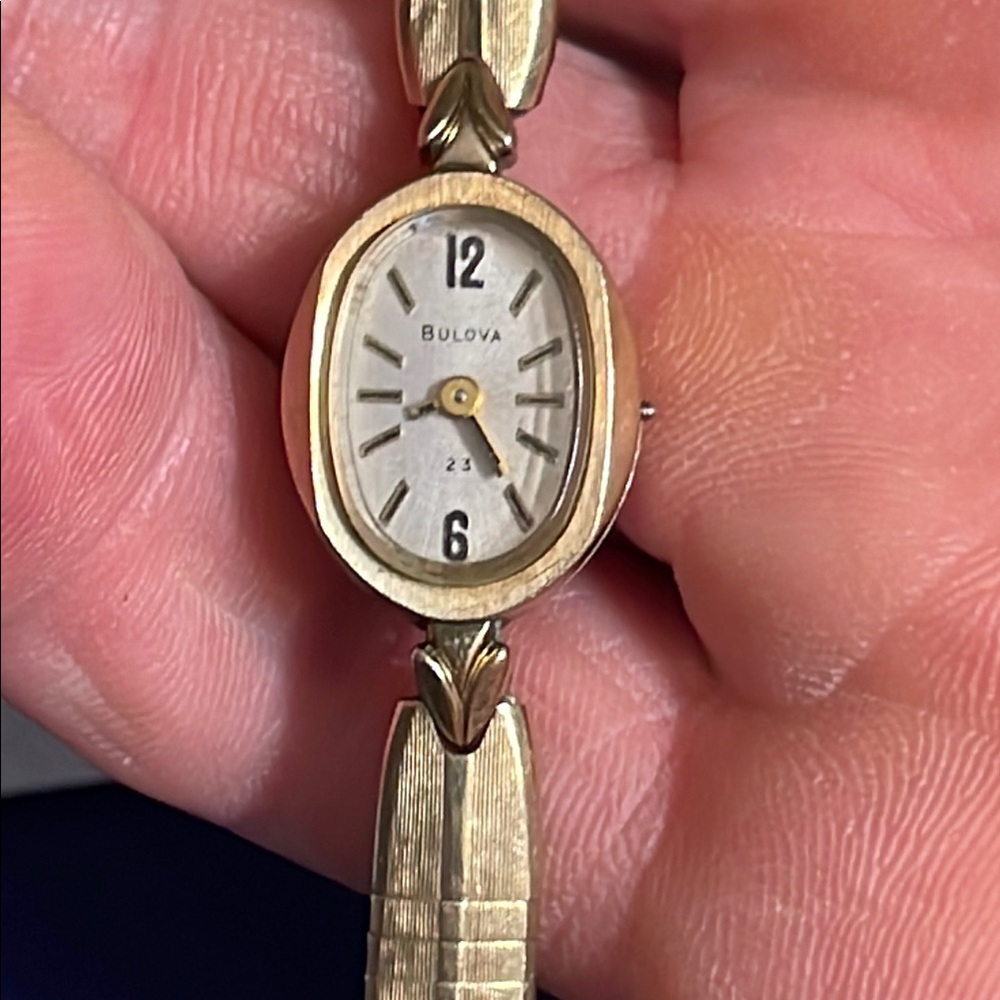 Bulova Women's Gold Oval Watch